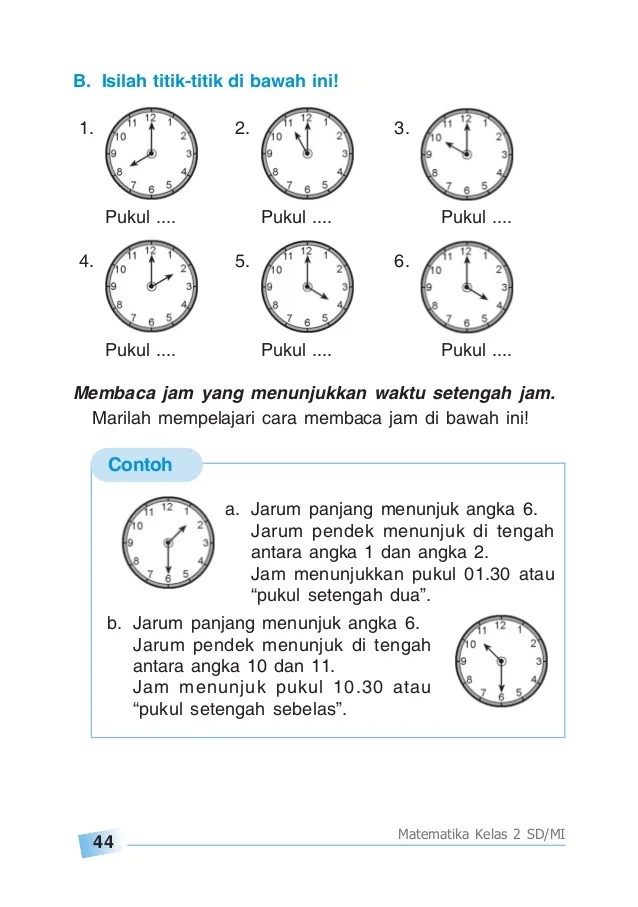 Materi Jam Kelas 3 Sd Dalchaebi