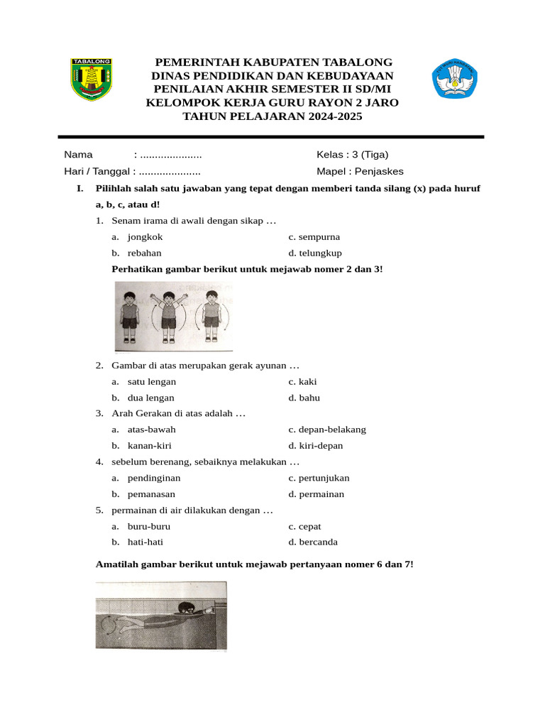Penilaian Senam Irama Kelas 3 SD PDF Penilaian Senam Irama Kelas 3 SD PDF