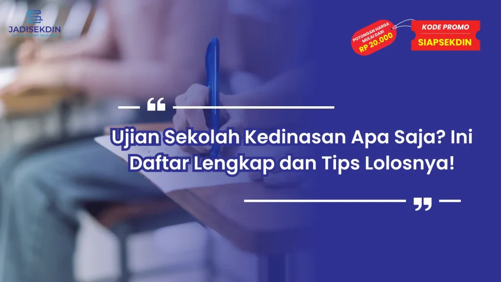 ujian sekolah pelajaran apa saja