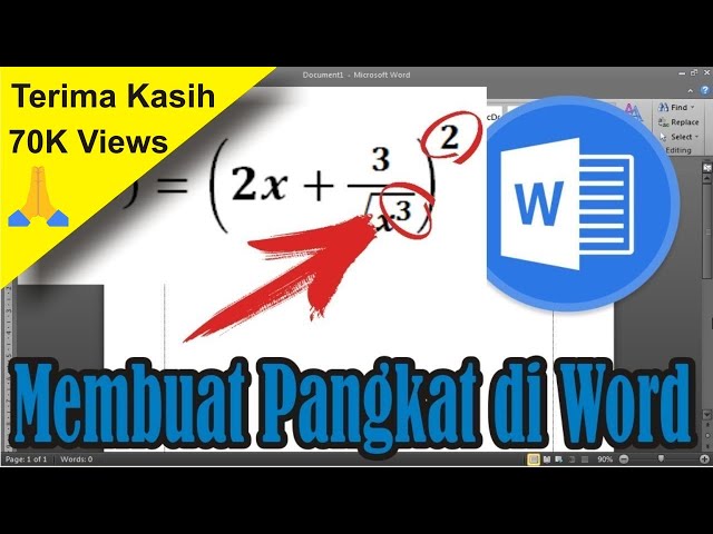 Panduan Lengkap Cara Membuat Pangkat di Microsoft Word dengan Mudah