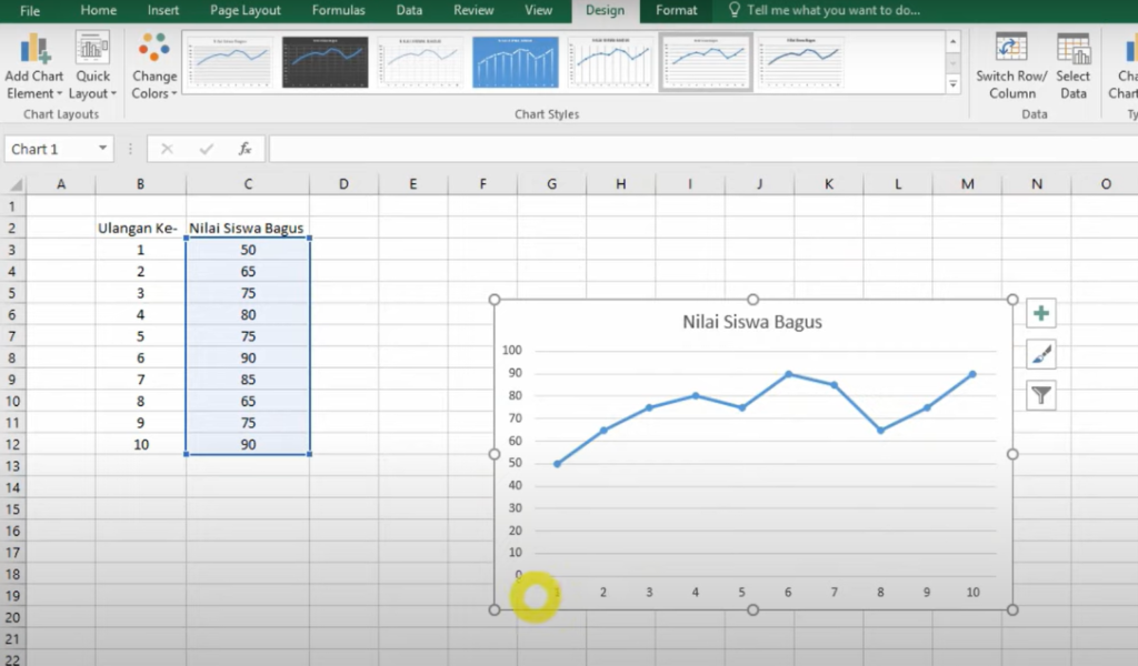 Rahasia Cara Membuat Grafik Di Excel Paling Mudah - Miko Keren