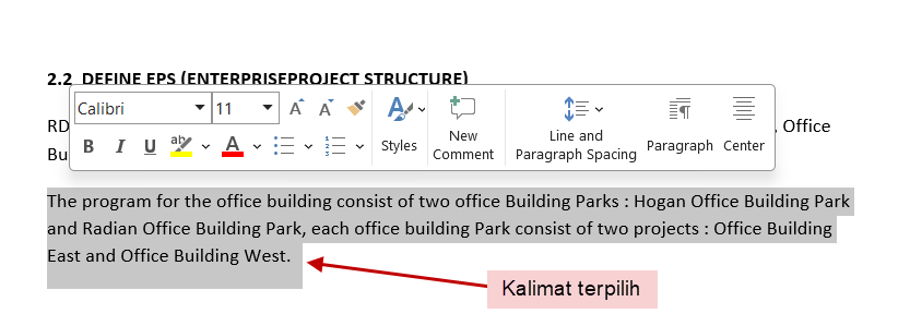 Memblok atau Memilih Teks di Microsoft Word - E-dukasi