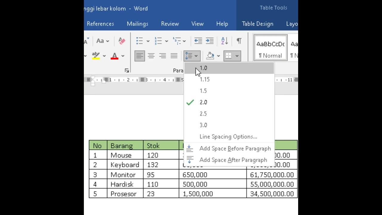 456 Cara menengahkan tulisan di tabel microsoft word - YouTube 456 Cara menengahkan tulisan di tabel microsoft word - YouTube