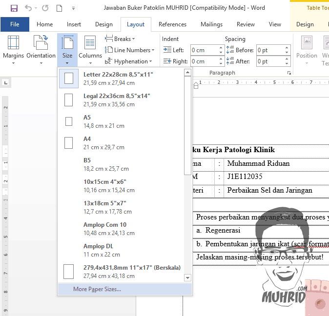 Ukuran Kertas F4 Dalam Mm Githek Blog39s
