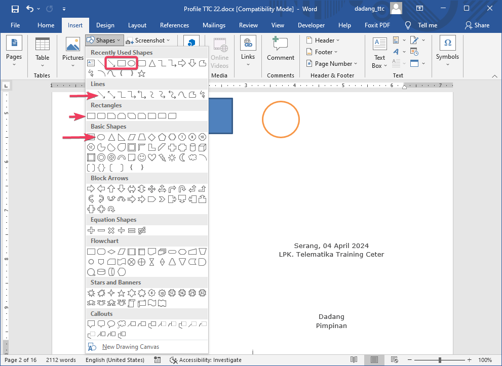 Menambahkan Shape SmartArt di Word Panduan Step-by-Step untuk