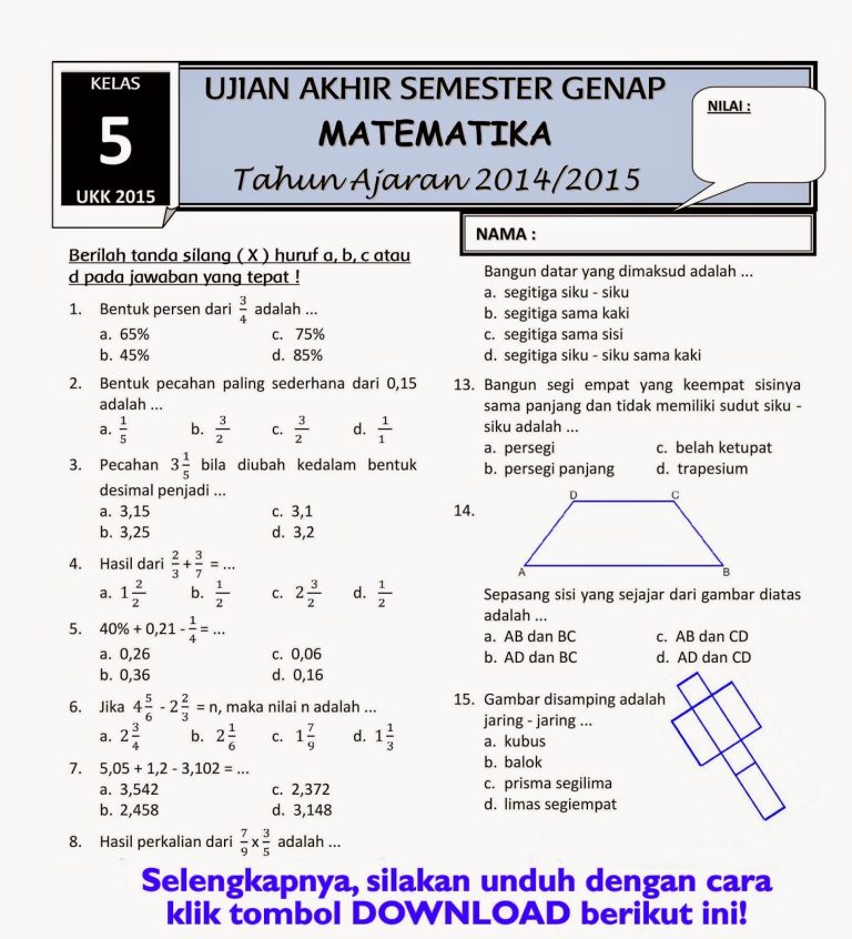 5 Alasan Soal Tema 5 Kelas 2 Matematika Bisa Bikin MPLS Jadi Seru dan Bermakna 5 Alasan Soal Tema 5 Kelas 2 Matematika Bisa Bikin MPLS Jadi Seru dan Bermakna