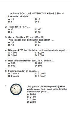 Kumpulan Soal Matematika Smp Kelas 7 Kurikulum 2013 Semester Gasal Kumpulan Soal Matematika Smp Kelas 7 Kurikulum 2013 Semester Gasal