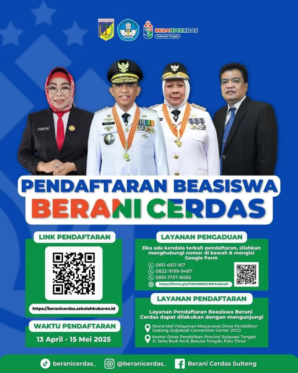 Pendaftaran Beasiswa Berani Cerdas Cengos Network