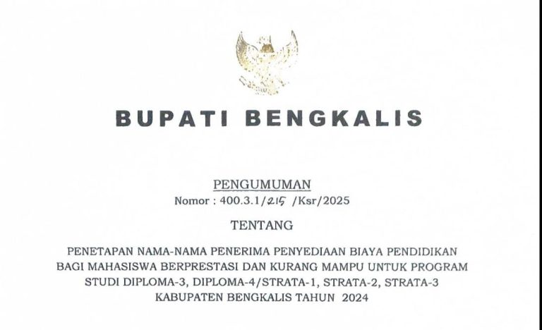 Ternyata Bengkalis Ada! Beasiswa Bengkalis 2024 di LPDP 2026 Tahap II, Ini Daftarnya