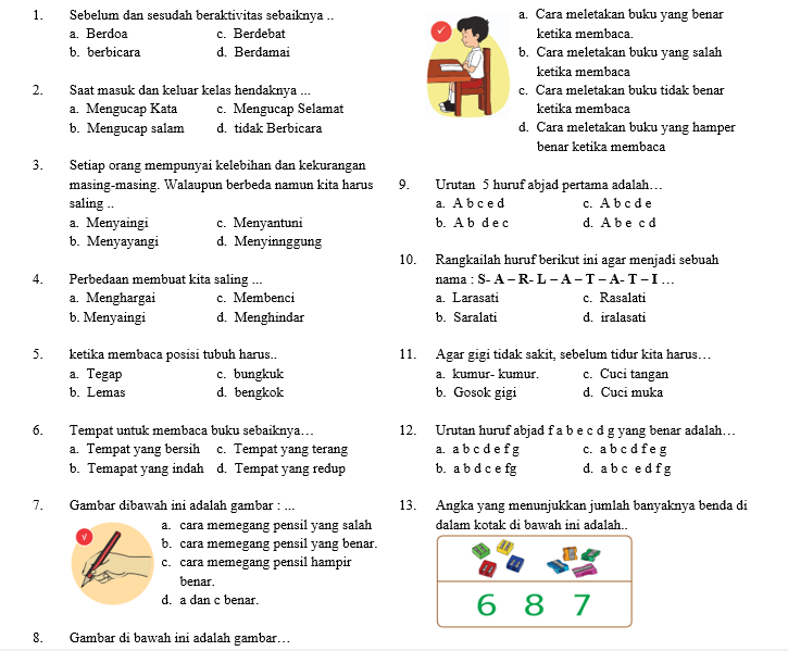 Ternyata Ini Dia 7 Contoh Soal Ujian Kelas 1 Semester 1 yang Sering Muncul dan Wajib Dikuasai Si Kecil Sebelum Terlambat