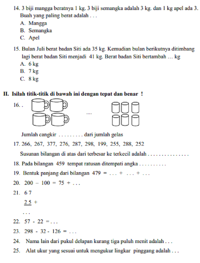 Wajib Tahu Jawaban Soal Tema 1 Subtema 4 Kelas 1 Revisi 2018 Agar Nilai Sempurna