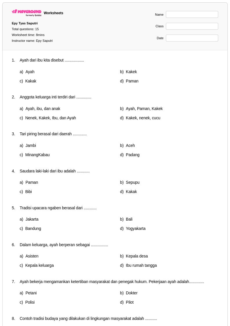 Rahasia Mudah Menjawab Soal Silsilah Kelas 3 Agar Nilai Ujian Langsung Melejit Rahasia Mudah Menjawab Soal Silsilah Kelas 3 Agar Nilai Ujian Langsung Melejit
