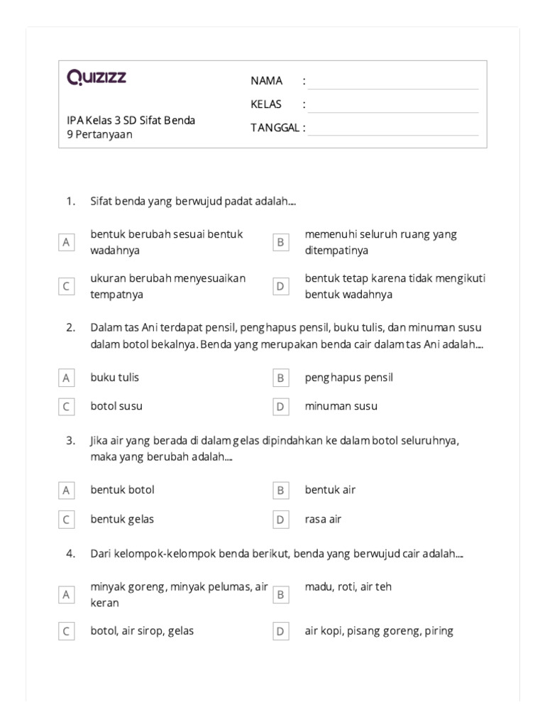 Ternyata Ini Rahasia Menjawab Soal Sifat dan Kegunaan Benda Kelas 3 SD dengan Mudah Ternyata Ini Rahasia Menjawab Soal Sifat dan Kegunaan Benda Kelas 3 SD dengan Mudah